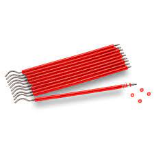 [7898488949590] Elastomeros Ligadura Bengalinha Vermelho Cristal